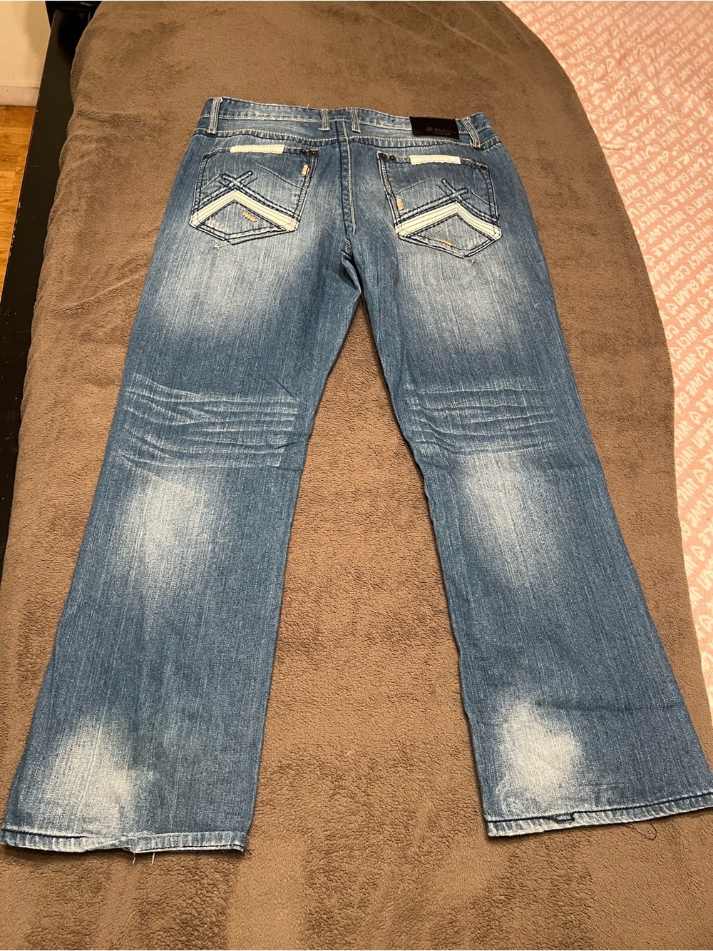 Black Premium Bootcut Distressed Jean (38x32)